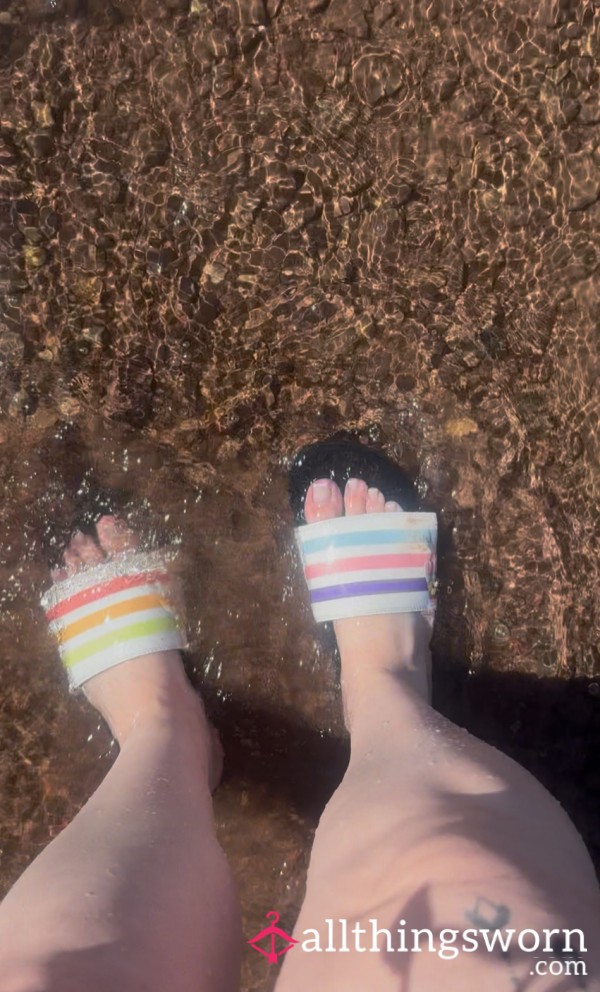 ASMR Video Of Me Walking Through Shallow Sea On Holiday