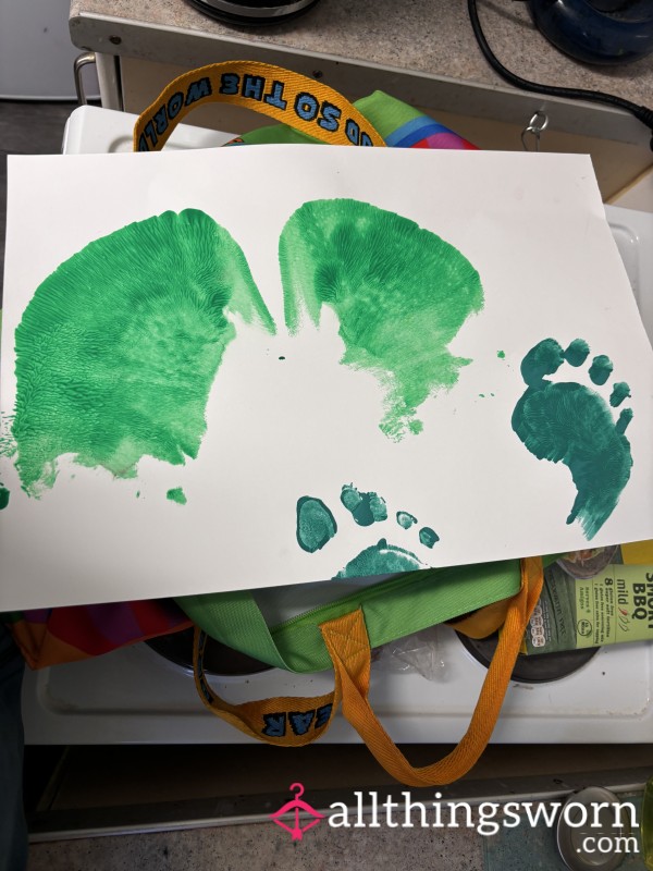 A** , Feet Or Tit Prints