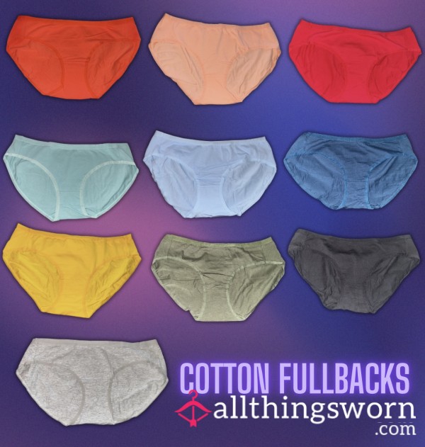 A**orted Color Cotton Fullback Panties
