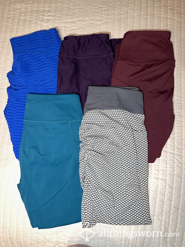 A**orted Gym Leggings - Multiple Colors/Brands!