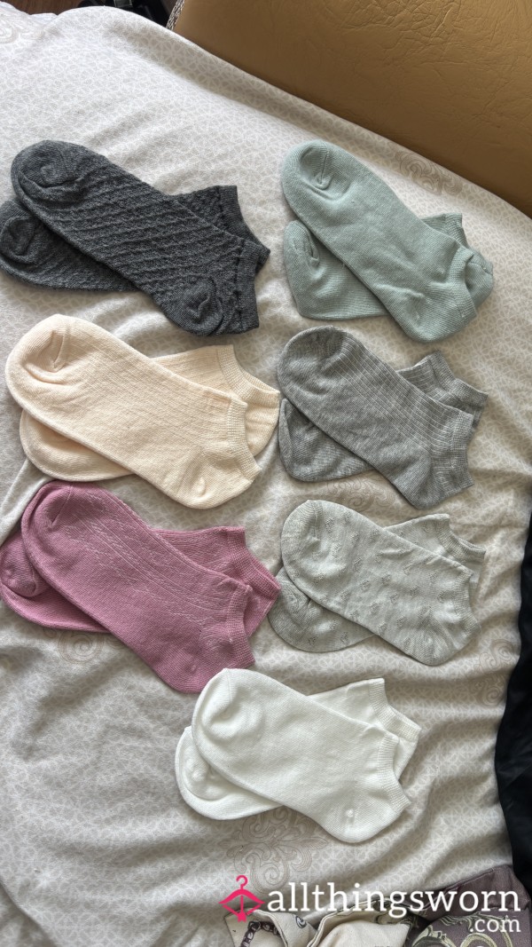 A**orted Short Socks – New & Ready To Become Very Sweaty & Super Smelly (Cheese Scent)