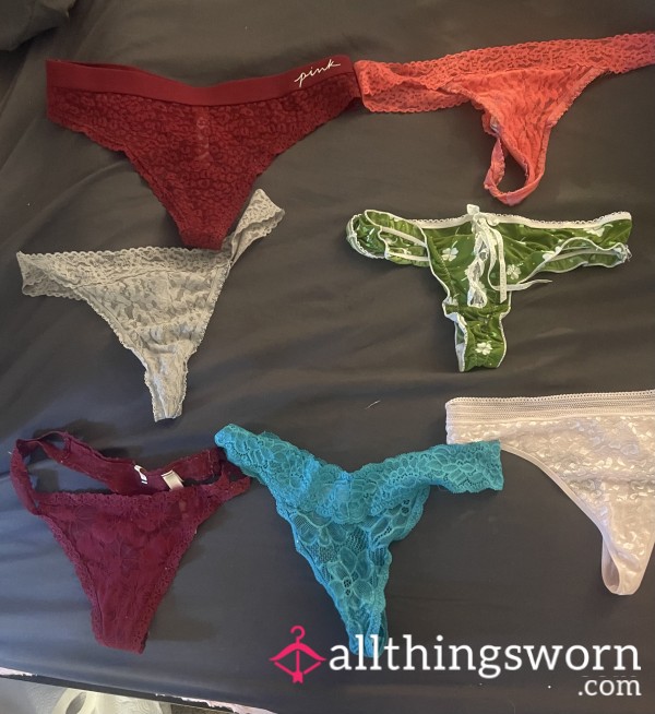 A**orted Thongs. Tell Me Which Pair You Want.