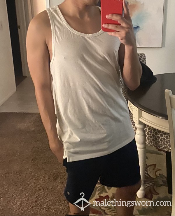 Athletic Tank Top / White/Medium