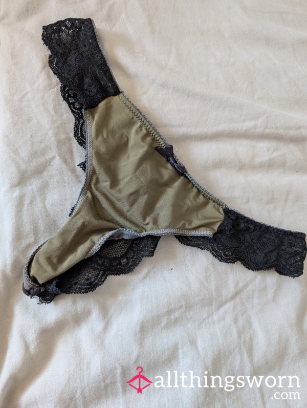 ATTENTION! Army Green & Black Lace
