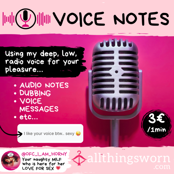 Audio Recordings (incl. ASMR) With My Deep Low Voice