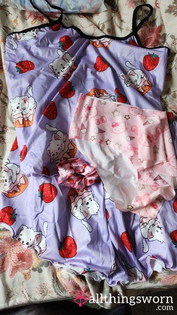 [AUGUST] Introducing Me & My Love For Strawberries -  PJs Wear Bundle 🍓
