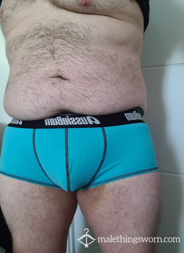 Aussieb*m Vivid Blue Short Trunks - Size L