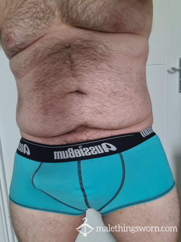 Aussieb*m Vivid Blue Short Trunks - Size L