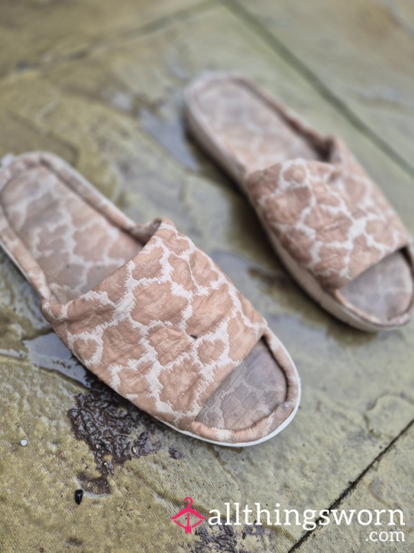 Authentic Weathered Slippers - Gently Loved & Rain-Kissed