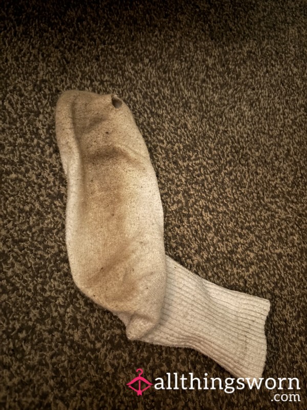 Authentic Well-Worn Work Sock – Naturally Scented After Long Days On My Feet