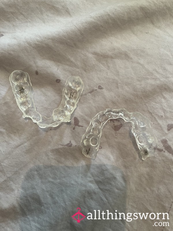 Authentic Worn Clear Aligners – Full Set (Mid-Treatment)