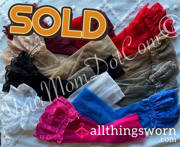 Silky Smooth A**orted Colored Nylon Thigh Highs