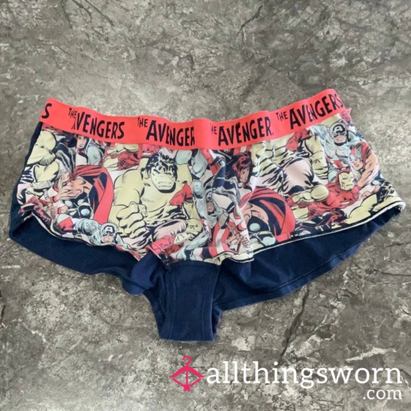 Avengers A**emble 💪🏻 Cotton Boyshort Panties - Custom Requests Accepted