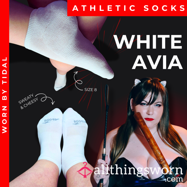 SOCKS | AVIA WHITE | Cotton Athletic Ankle Socks + VIDEO