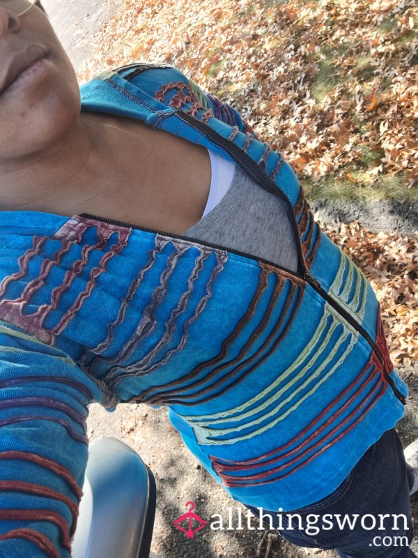 Awesome Blue Hippie Hoodie