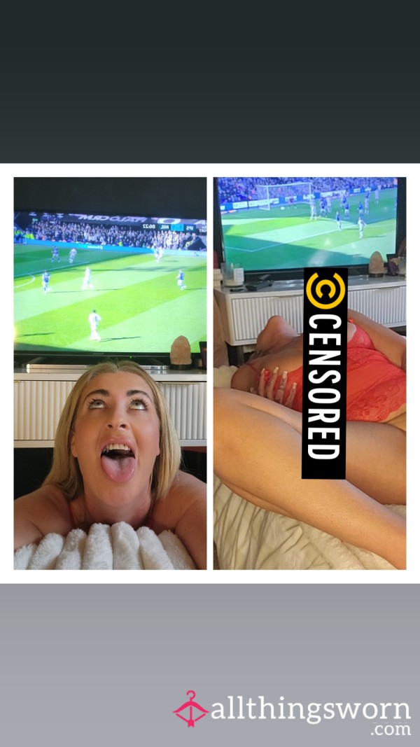 Babes, Are You Watching Me Or The Footy? Bl** Job POV & Creaming On My Di**o Whilst Your Team Wins