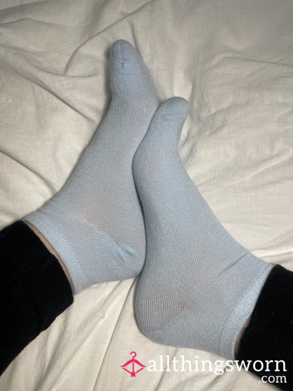 Blue Ankle Socks