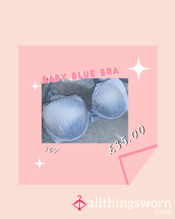 Baby Blue Bra With Details