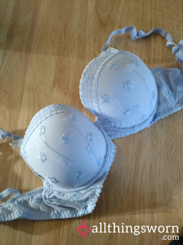 Baby Blue Bra, Worn