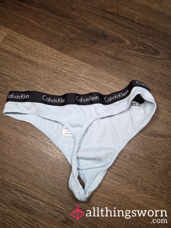 Baby Blue Calvin Klein Thong