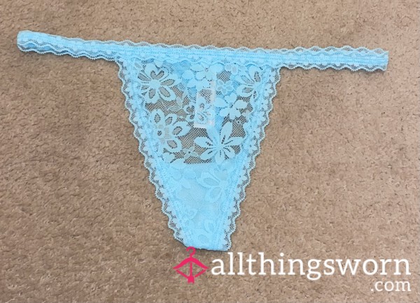 Baby Blue G-String – Worn Just For You 💙