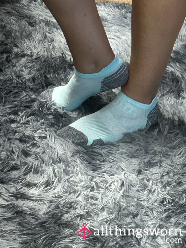 Baby Blue Gym Socks 💋 Ready To Wear For You 💋