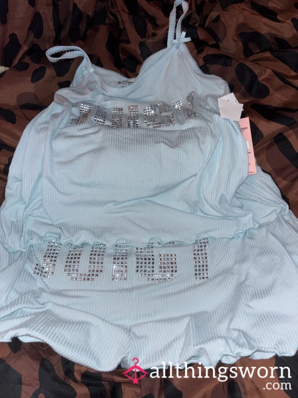 Baby Blue Juicy Night Set