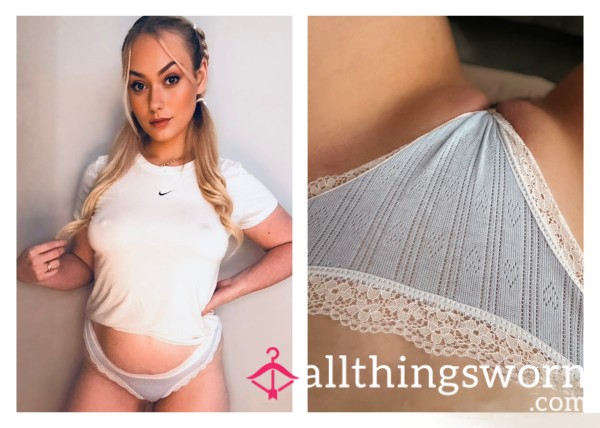 Baby Blue Lace Thong