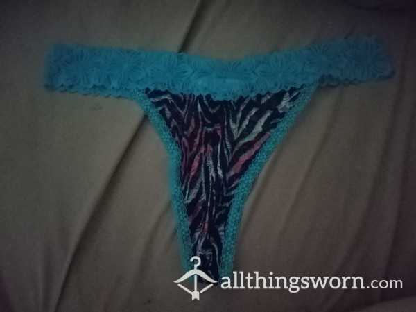 Baby Blue Lace Trim Panties