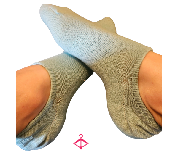 Baby Blue No Show Socks