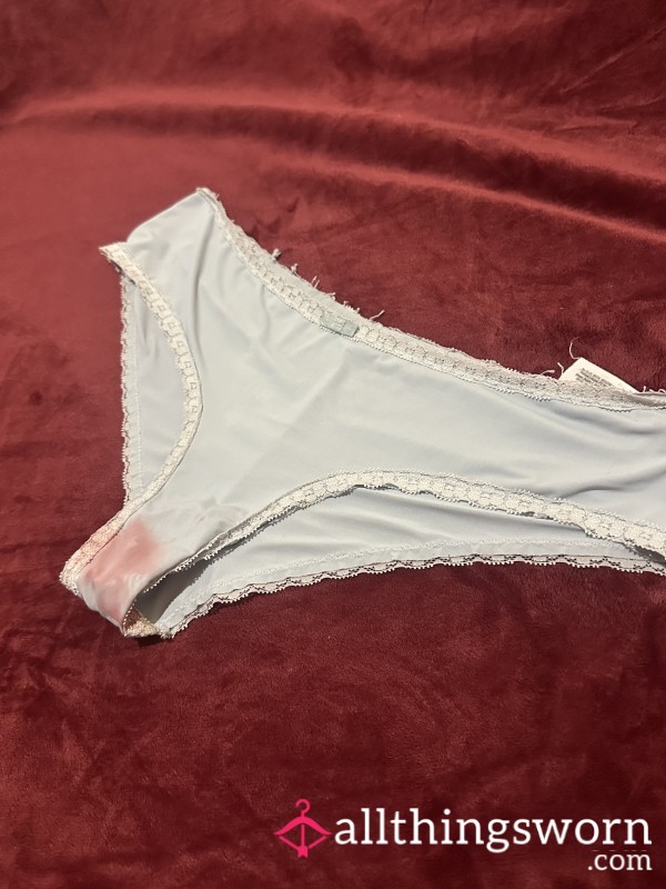 Baby Blue Stained Panties🙃