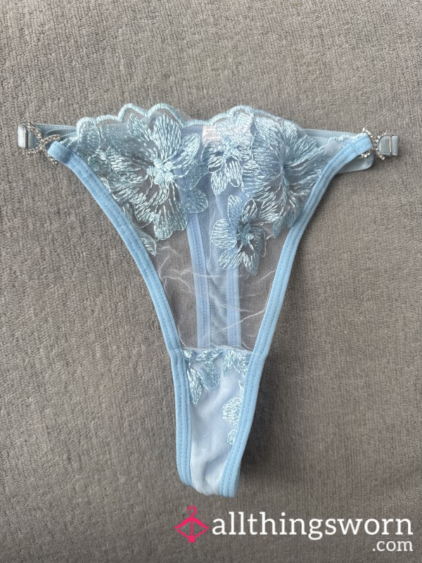 Baby Blue Used Thong