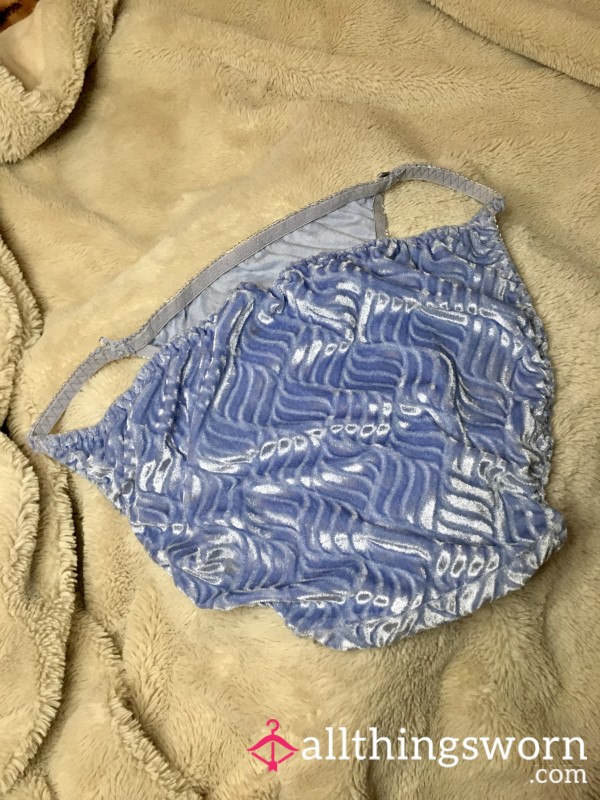 Baby Blue Velvet Panties