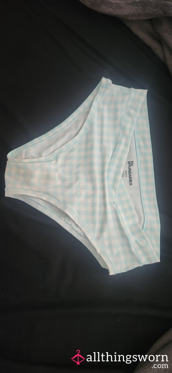 Baby Blue & White Checkered