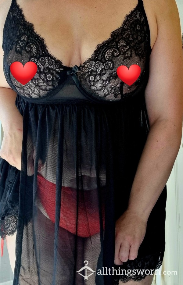 Baby Doll Black Lingerie