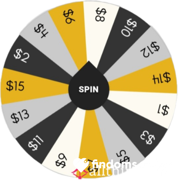 Baby FINDOM Wheel.   $1 For Unlimited Spins!   $15 Max Payout..... So Don't Be Scared!!