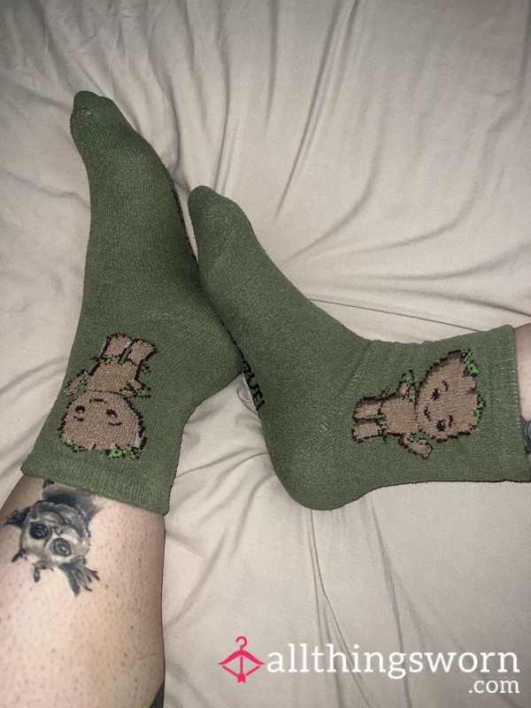 Baby Groot Bed Socks