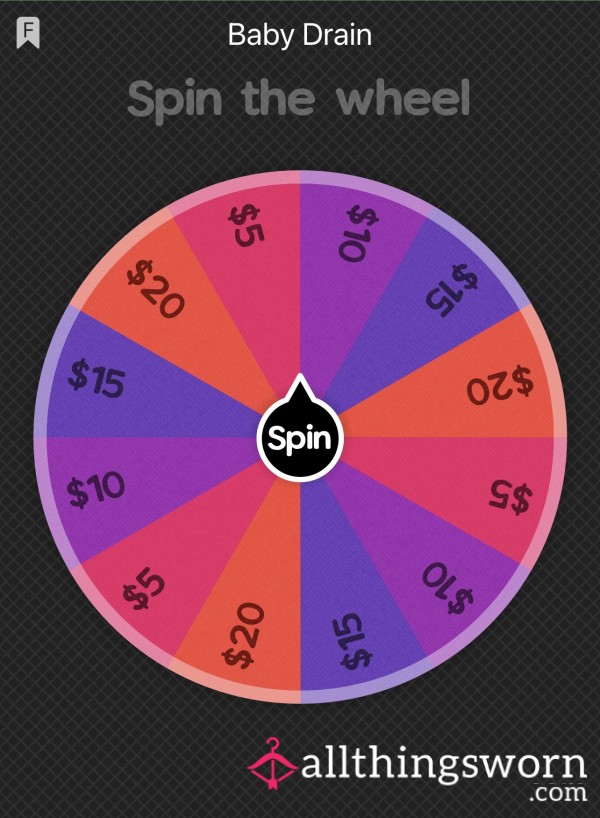 Baby Money Drain Wheel