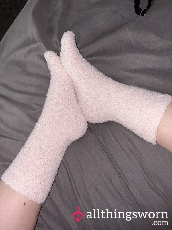 Baby Pink Fluffy Socks