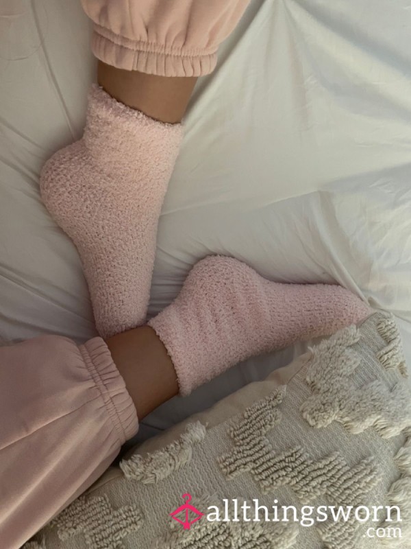 Baby Pink Fluffy Socks