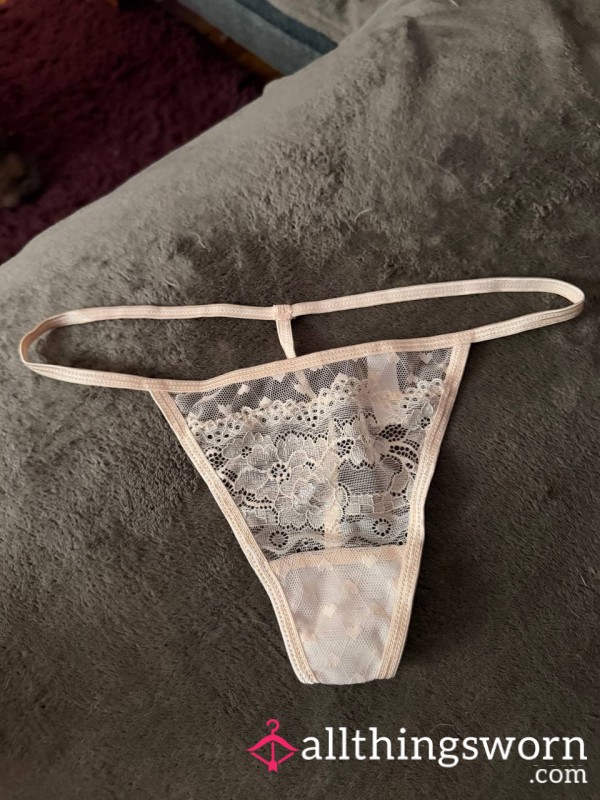 Baby Pink Lace G-string