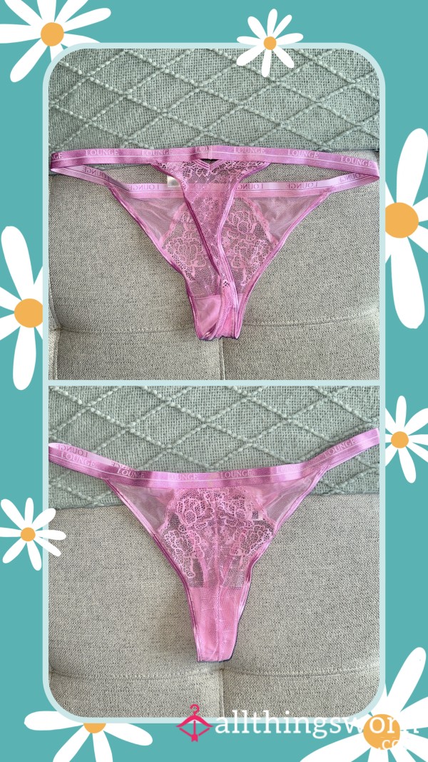 Baby Pink Lace Thong From Lounge 🩷🎀
