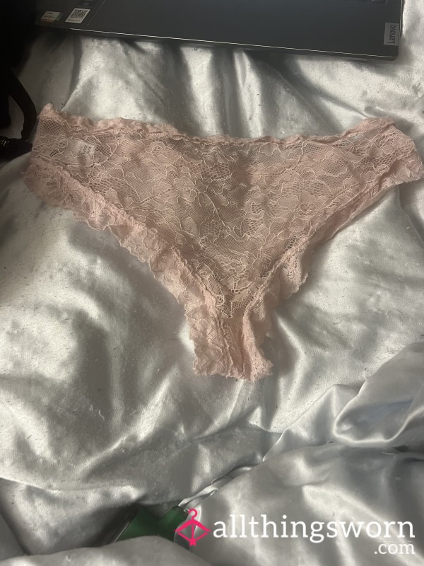 Baby Pink Lacey Cheeky Panties