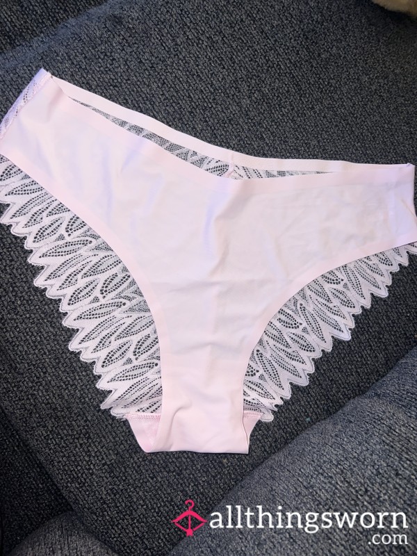 Baby Pink Lacey Cheeky Panties 🌸