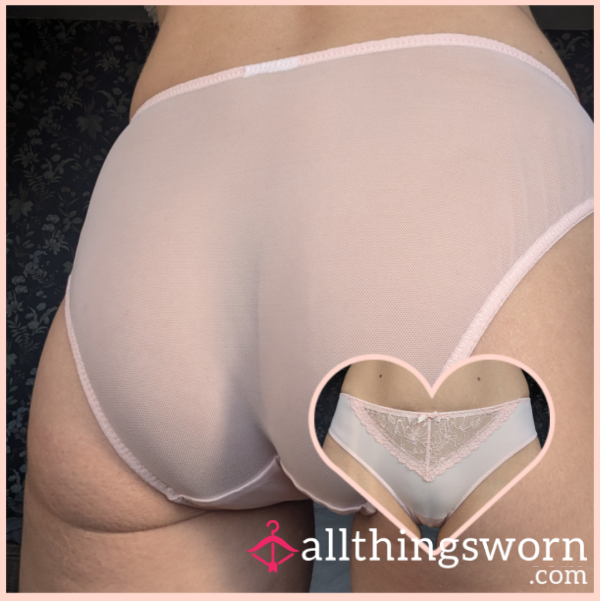 Baby Pink Mesh & Satin Panties