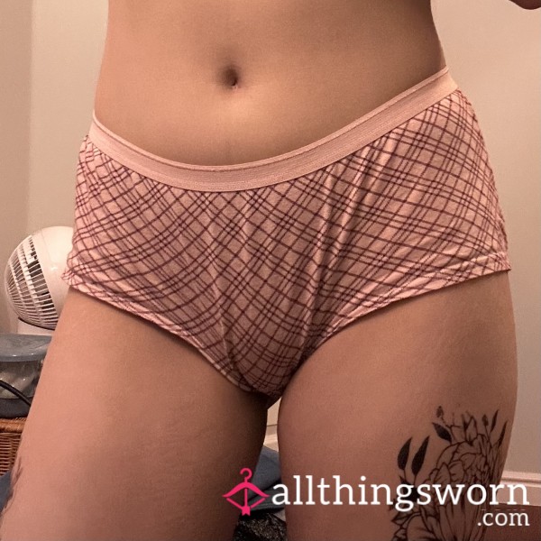 Baby Pink Plaid Panties💕