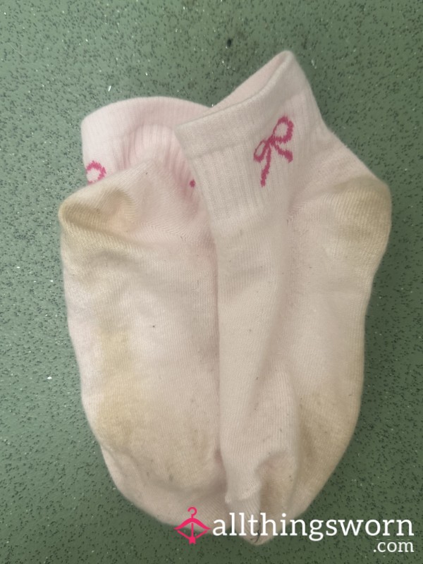 Baby Pink Worn Socks