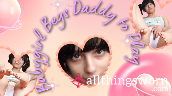 Babygirl Begs Daddy To Play JOI
