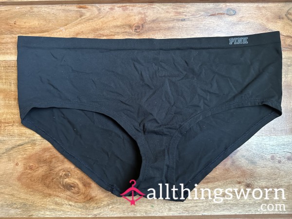 Back In Black 🖤 Worn Victoria’s Secret PINK Panties – Sleek & Scented