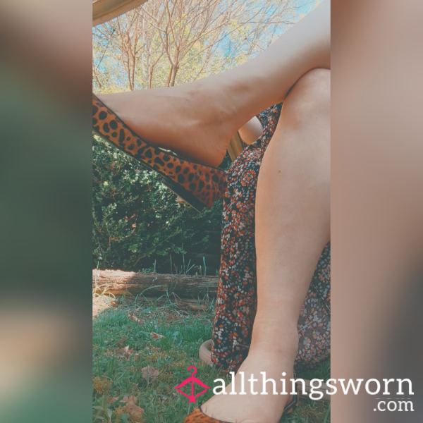 Backyard Bliss: Relaxing Vibes And Leopard Print Style